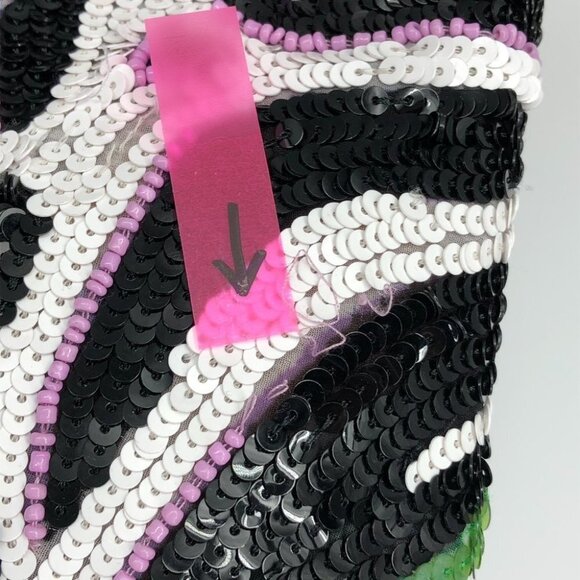 Marciano Animalesque Glow Sequin Cutout Halter Neck V-neck Mini Dress size  XS - Picture 14 of 16